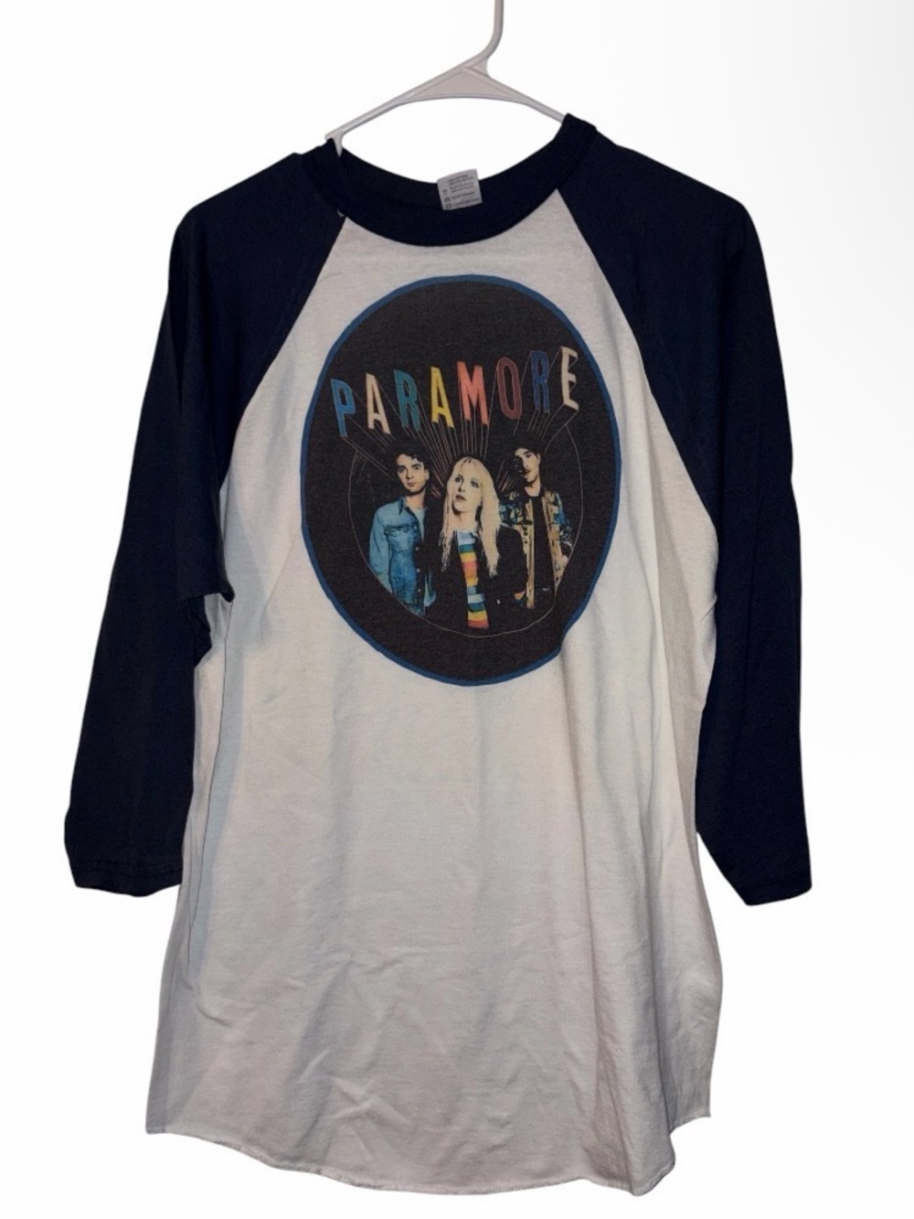 Paramore Band Graphic T-Shirt Raglan Size Large New Hayley Williams
